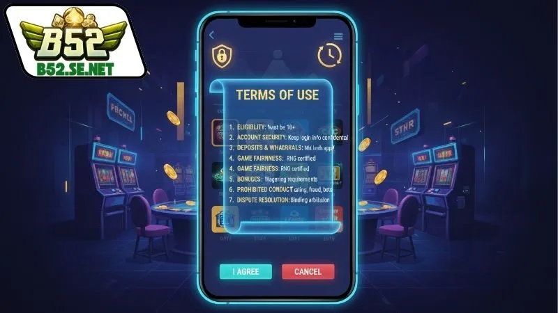 Điều Khoản Sử Dụng - Lý Do Cần Nắm Rõ Để Tham Gia An Toàn 2 Các quy định về tài khoản và bảo mật
