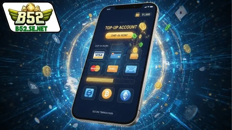 Nạp tiền B52 - Cách thức để trải nghiệm game thú vị tại B52! 2 Cách nạp tiền B52 chi tiết